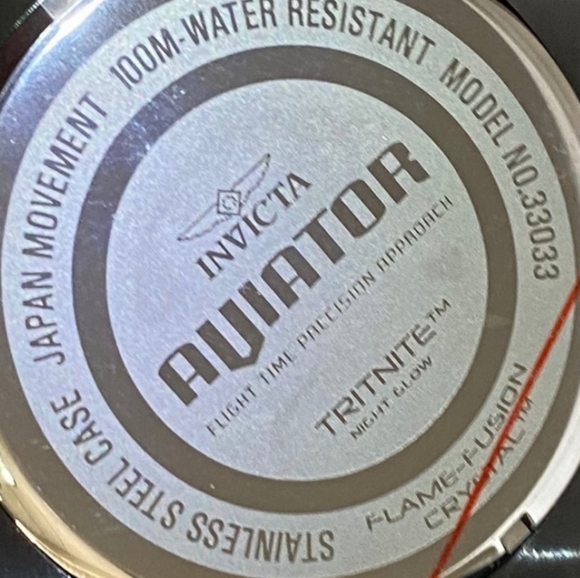 NWT Invicta Aviator 33033 Mens Watch 50mm - Picture 4 of 4